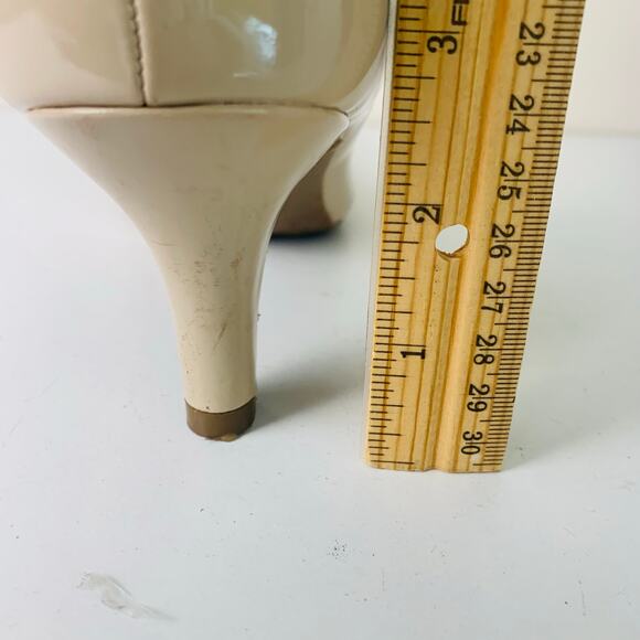 Life Stride Sz 9 Soft System Parigi Kitten Heel Pumps Beige Nude Slip On Comfort - Picture 9 of 13